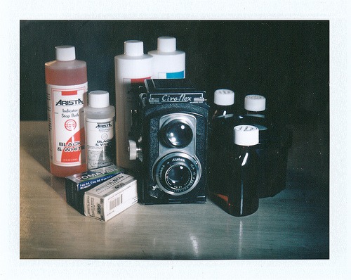 Polaroid 100 Automatic cameraFuji FP-100c instant color film