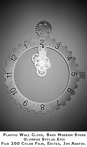 Museum Store Plastic Clock Jim Austin 2014